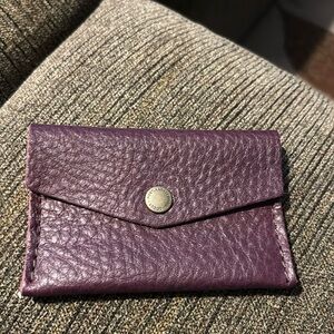 Portland Leather Goods envelope wallet - Plum